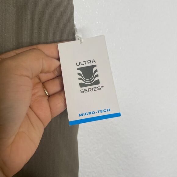 Axist Mens Dress Pants Size 30 Light Brown Slim Workwear Business Pleated - Picture 6 of 15